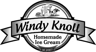 WINDY KNOLL HOMEMADE ICE CREAM EST. 2007 logo