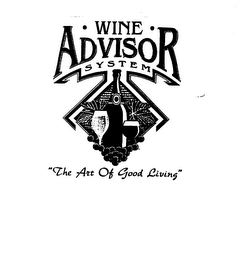 WINE ADVISOR SYSTEM "THE ART OF GOOD LIVING" logo