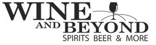 WINE AND BEYOND SPIRITS BEER & MORE logo