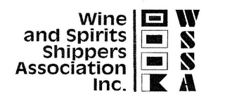 WINE AND SPIRITS SHIPPERS ASSOCIATION INC. WSSA logo