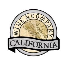 WINE & COMPANY CALIFORNIA logo