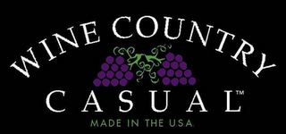 WINE COUNTRY CASUAL MADE IN THE USA logo