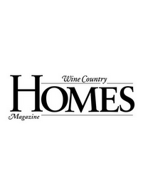 WINE COUNTRY HOMES MAGAZINE logo