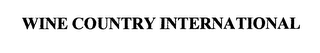 WINE COUNTRY INTERNATIONAL logo