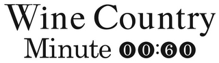 WINE COUNTRY MINUTE 00:60 logo