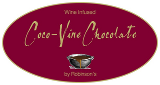 WINE INFUSED COCO-VINE CHOCOLATE BY ROBINSON'S logo