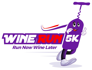 WINE RUN 5K RUN NOW WINE LATER logo