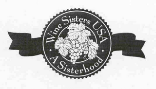 WINE SISTERS USA A SISTERHOOD logo