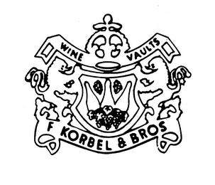 WINE VAULTS F KORBEL & BROS logo
