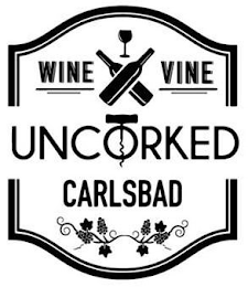 WINE VINE UNCORKED CARLSBAD logo
