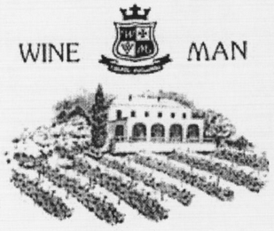 WINE W M MAN IN VINO VERITAS logo