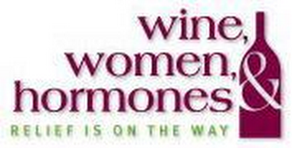 WINE, WOMEN, & HORMONES RELIEF IS ON THE WAY logo
