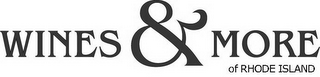 WINES & MORE OF RHODE ISLAND logo