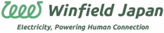 WINFIELD JAPAN ELECTRICITY, POWERING HUMAN CONNECTION logo