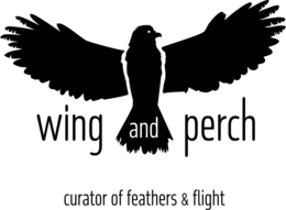 WING AND PERCH CURATOR OF FEATHERS & FLIGHT logo