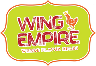 WING EMPIRE WHERE FLAVOR RULES logo