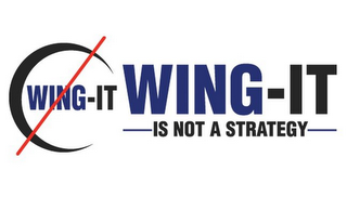 WING-IT WING-IT IS NOT A STRATEGY logo