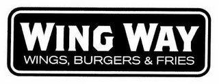 WING WAY WINGS, BURGERS & FRIES logo
