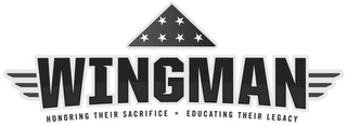 WINGMAN HONORING THEIR SACRIFICE EDUCATING THEIR LEGACY logo