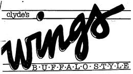 WINGS CLYDE'S B.U.F.F.A.L.O.S.T.Y.L.E. logo