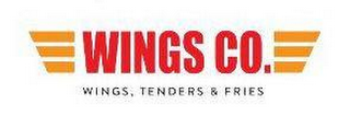 WINGS CO. WINGS, TENDERS & FRIES logo