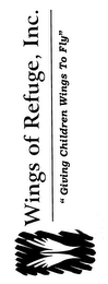 WINGS OF REFUGE "GIVING CHILDREN WINGS TO FLY" logo