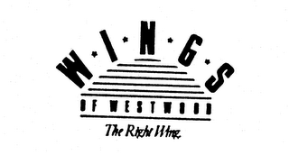 WINGS OF WESTWOOD THE RIGHT WING. logo