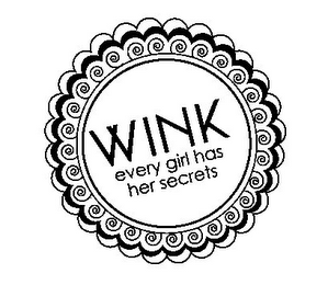 WINK EVERY GIRL HAS HER SECRETS logo