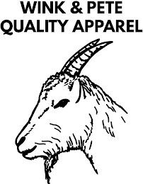 WINK & PETE QUALITY APPAREL logo