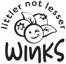 WINKS LITTLER NOT LESSER logo