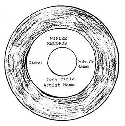 WINLEE RECORDS TIME: PUB. CO NAME SONG TITLE ARTIST NAME logo