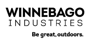 WINNEBAGO INDUSTRIES BE GREAT, OUTDOORS. logo