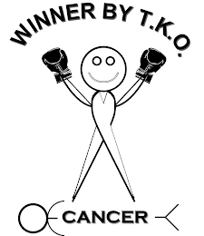 WINNER BY T.K.O. CANCER logo