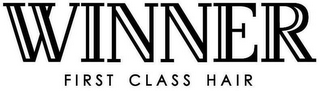 WINNER FIRST CLASS HAIR logo