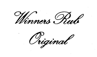 WINNERS RUB ORIGINAL logo