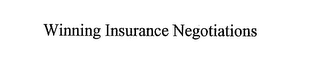 WINNING INSURANCE NEGOTIATIONS logo
