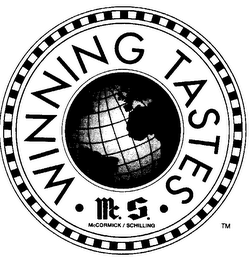 WINNING TASTES MC S MCCORMICK / SCHILLING logo