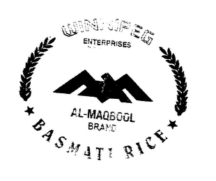 WINNIPEG ENTERPRISES AM AL-MAQBOOL BRAND BASMATI RICE logo