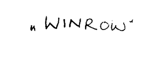 "WINROW" logo