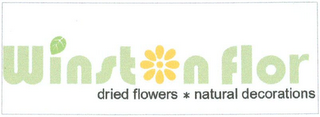 WINSTON FLOR DRIED FLOWERS NATURAL DECORATIONS logo