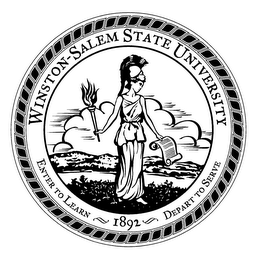 WINSTON-SALEM STATE UNIVERSITY ENTER TO LEARN 1892 DEPART TO SERVE logo