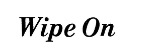 WIPE ON logo