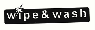 WIPE & WASH logo