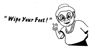 "WIPE YOUR FEET!" logo