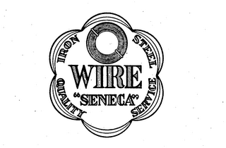 WIRE "SENECA" IRON STEEL QUALITY SERVICE logo