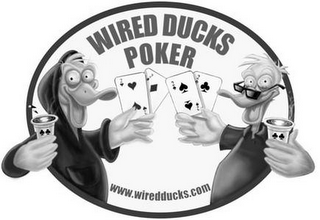 WIRED DUCKS POKER WWW.WIREDDUCKS.COM logo