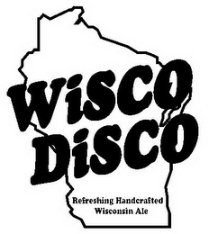 WISCO DISCO REFRESHING HANDCRAFTED WISCONSIN ALE logo