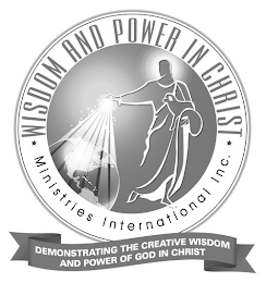 WISDOM AND POWER IN CHRIST MINISTRIES INTERNATIONAL INC. DEMONSTRATING THE CREATIVE WISDOM AND POWER OF GOD IN CHRIST logo
