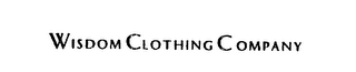 WISDOM CLOTHING COMPANY logo
