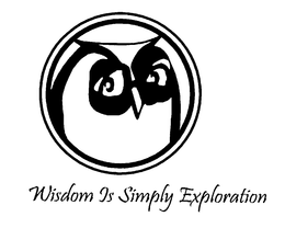 WISDOM IS SIMPLY EXPLORATION logo